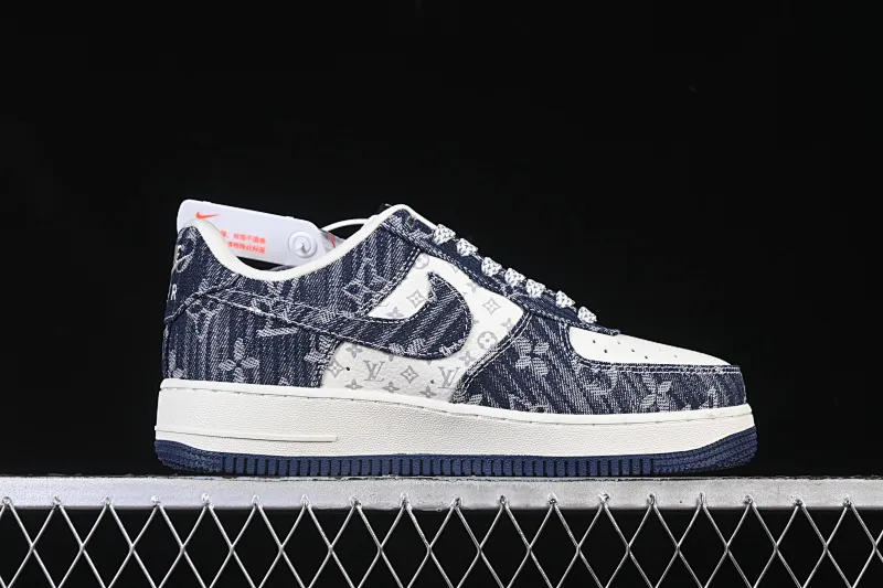 All categories Nk Air Force 1 Air Force series Nk Air Force 1 Low Air Force low-top Nike Air Force 1'07 Low LV joint white and blue Air Force 1 low-top casual sneakers YF9511-812